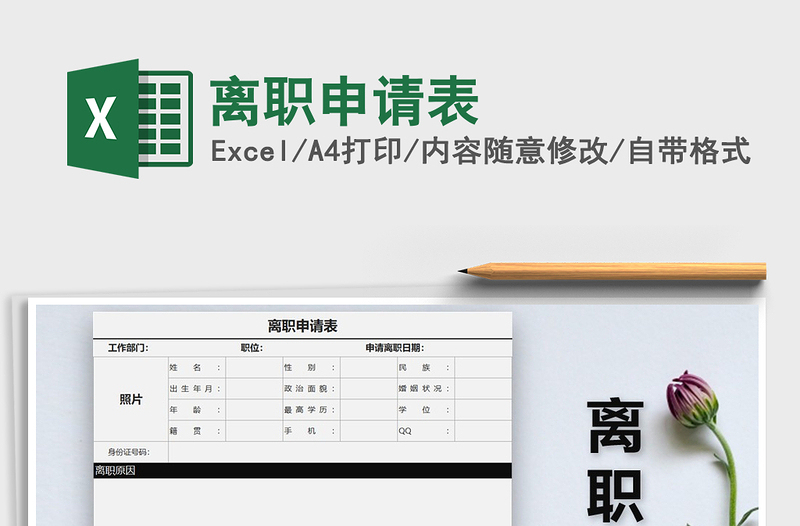 2025年离职申请表