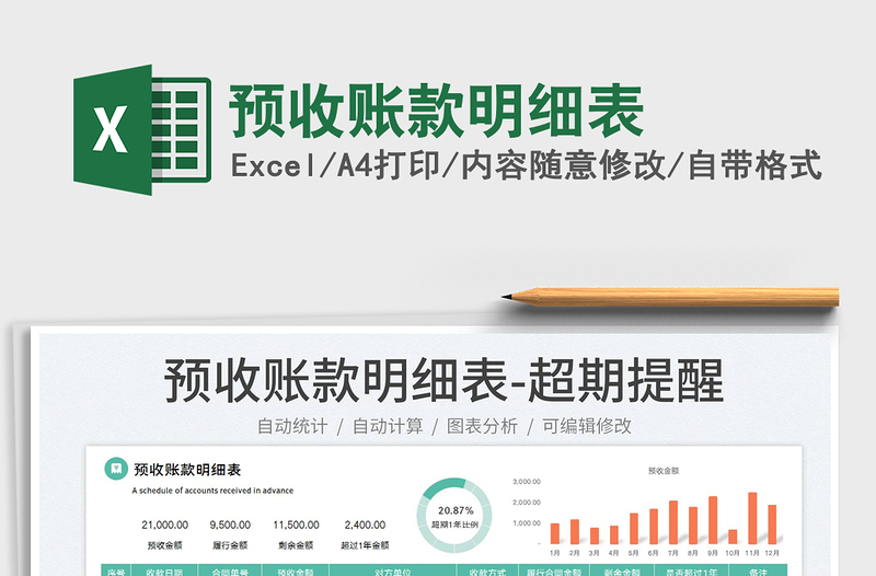 2025预收账款明细表免费下载