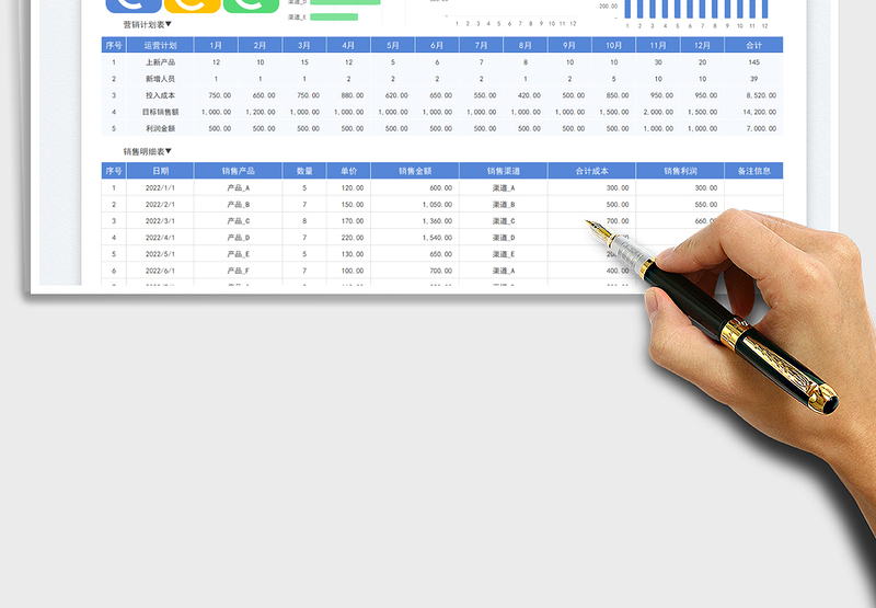 2025营销运营计划表免费下载