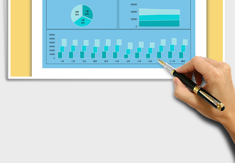 2025年各月销售业绩分析图表
