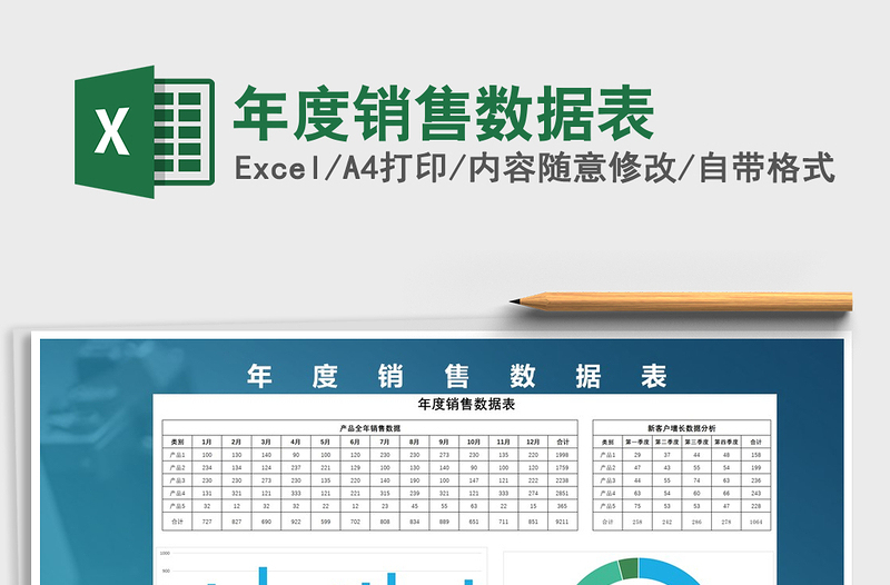 2025年年度销售数据表