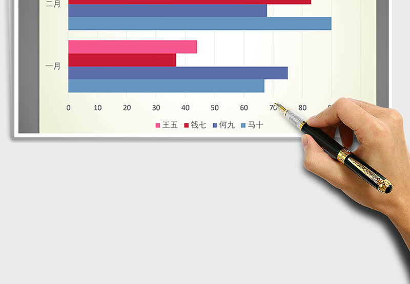 2025年红蓝相间系列之条形图免费下载