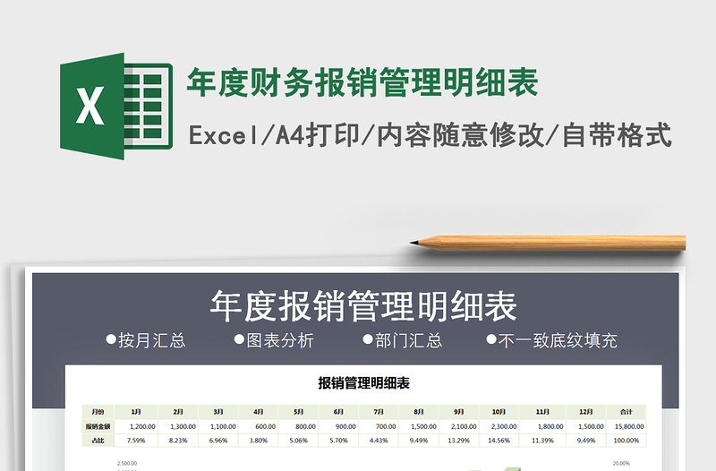 2025年年度财务报销管理明细表