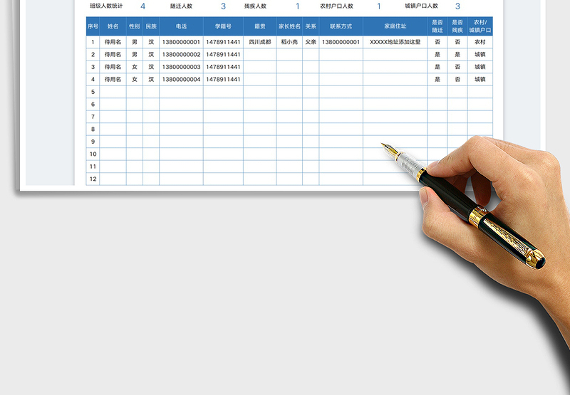 2025学生花名册分类统计