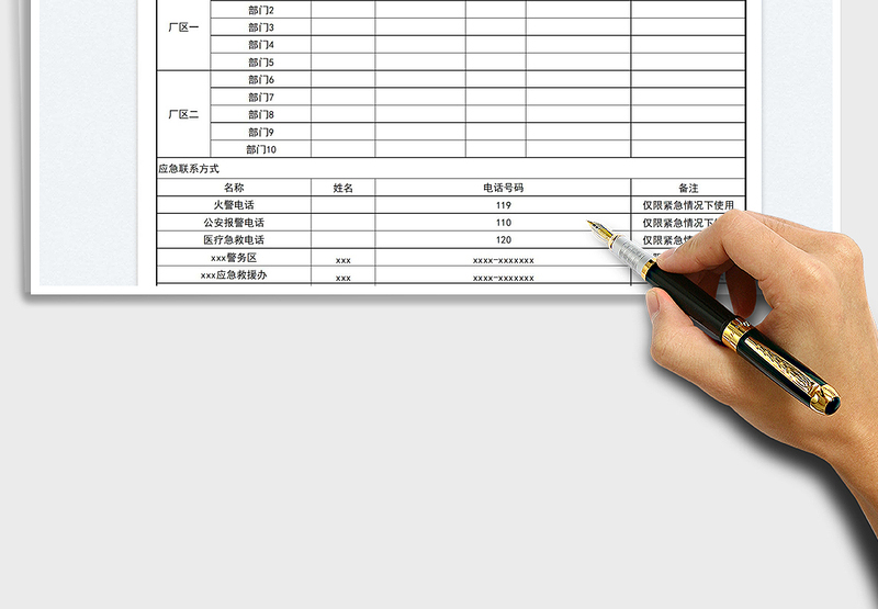2025国庆假期值班应急联络表