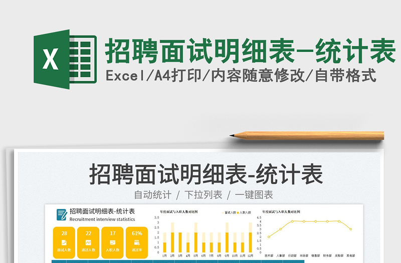 2025招聘面试明细表-统计表免费下载