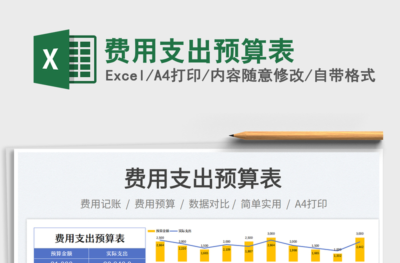 2025费用支出预算表