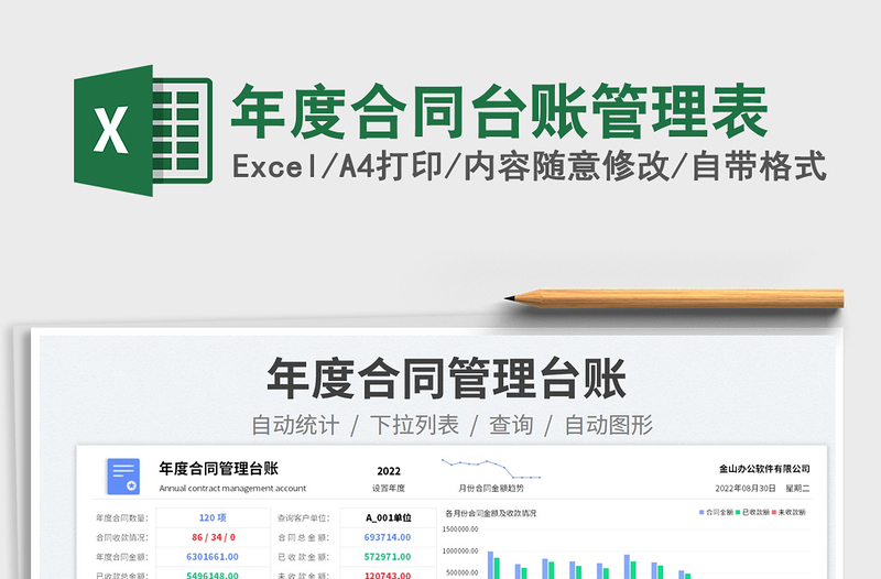 2025年度合同台账管理表