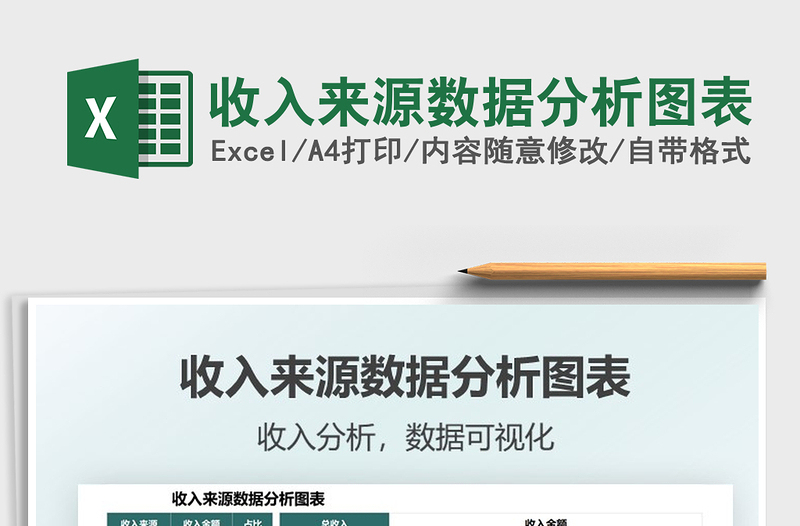 2025收入来源数据分析图表免费下载