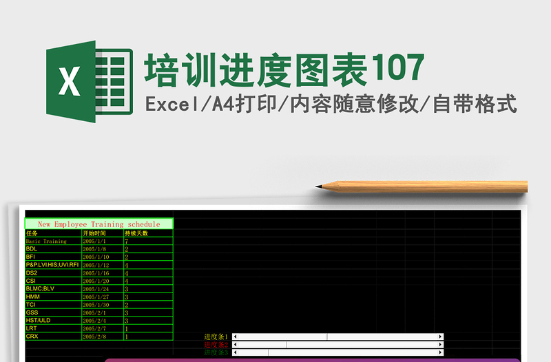 培训进度图表107