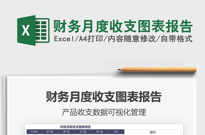 2025年财务月度收支图表报告