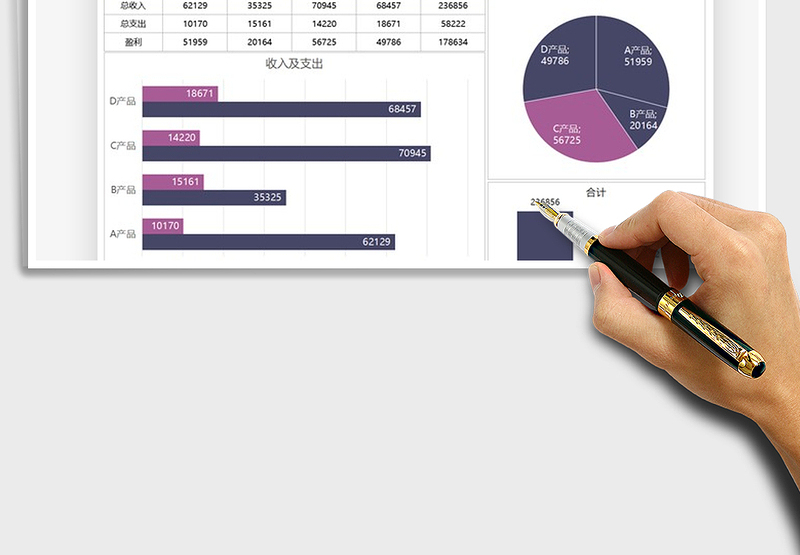 2025年财务月度收支图表报告