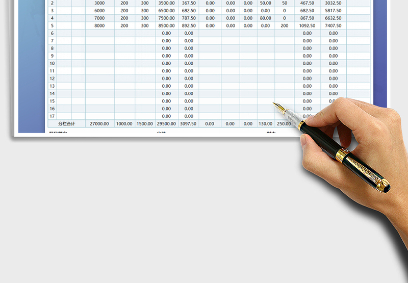 2025年公司员工工资表免费下载