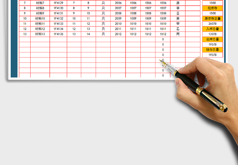 2025年进销存出入库明细表