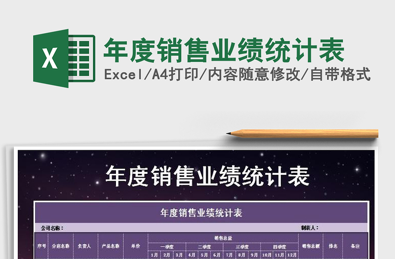 2025年年度销售业绩统计表