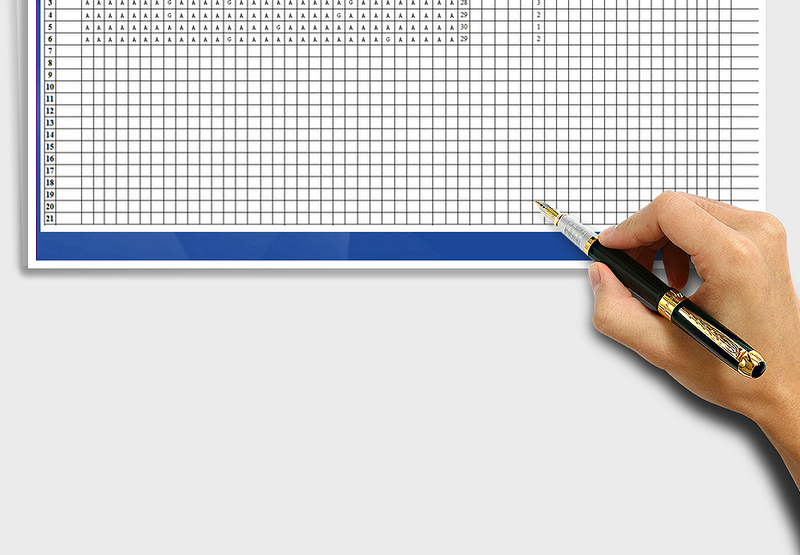 2025年考勤统计表(自动计算)