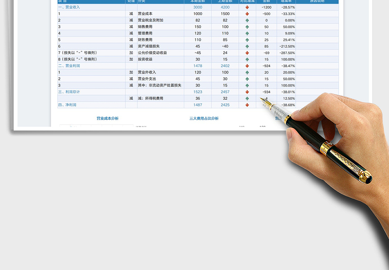 2025财务利润可视化分析表