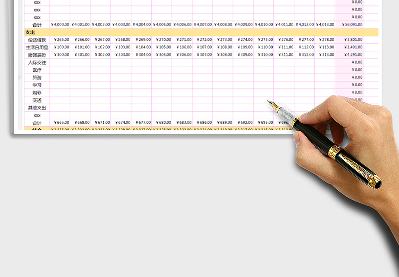 2025年个人理财年终统计表