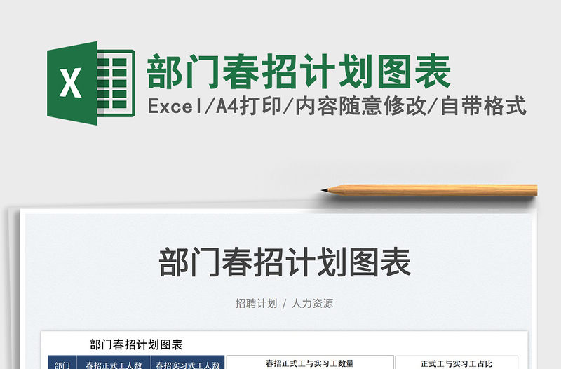 2025部门春招计划图表免费下载