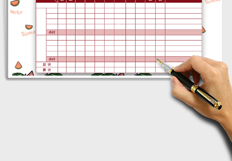 2025年考勤统计表模板