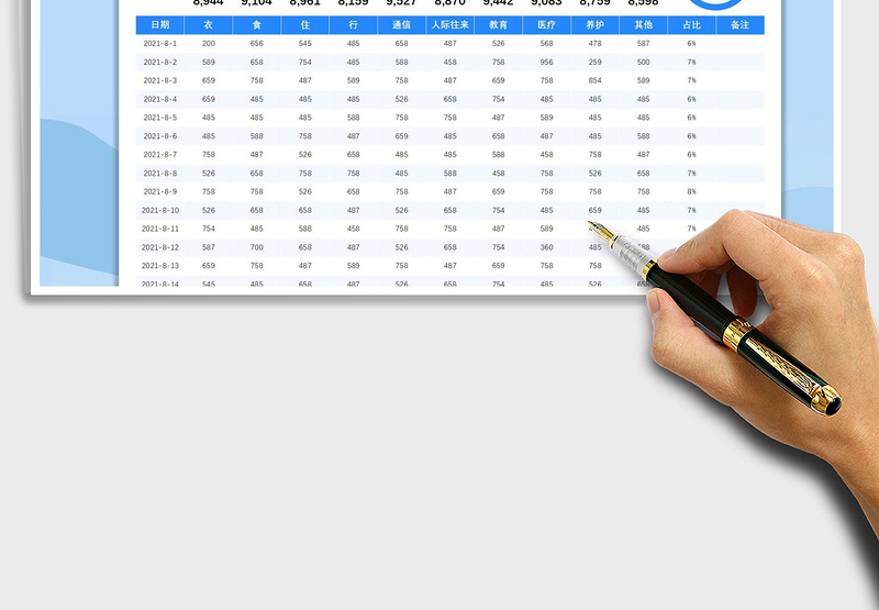 2025个人理财管理明细表免费下载