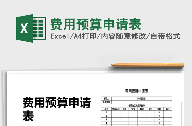 2025年费用预算申请表