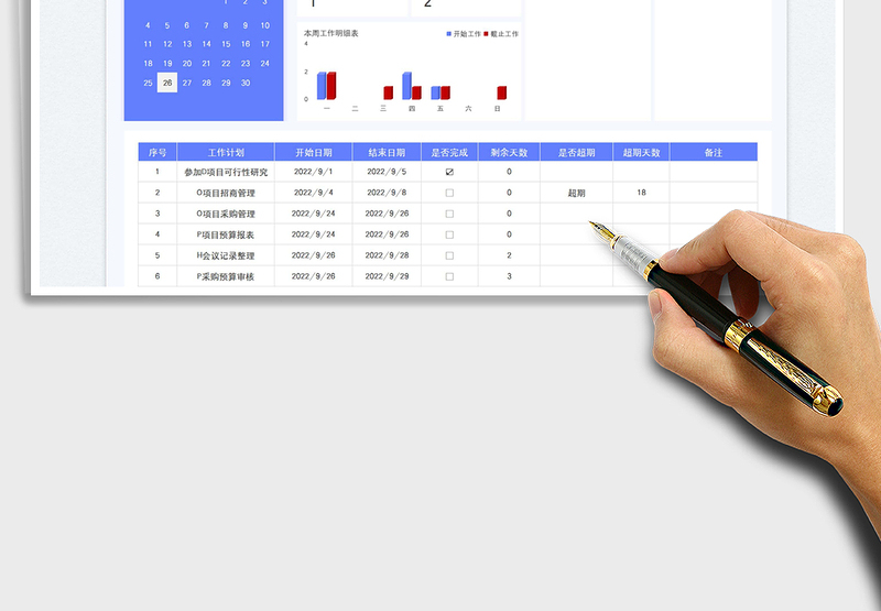 2025日历日程工作计划表