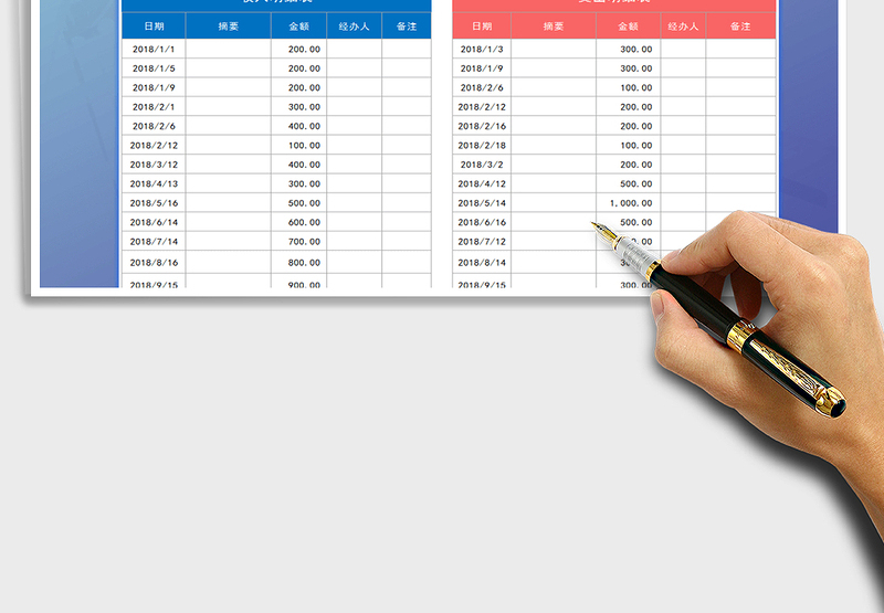 2025年收入支出明细表（可查询）