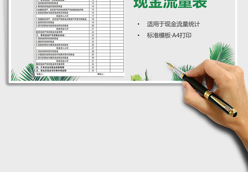 2025年现金流量表（财务报表）