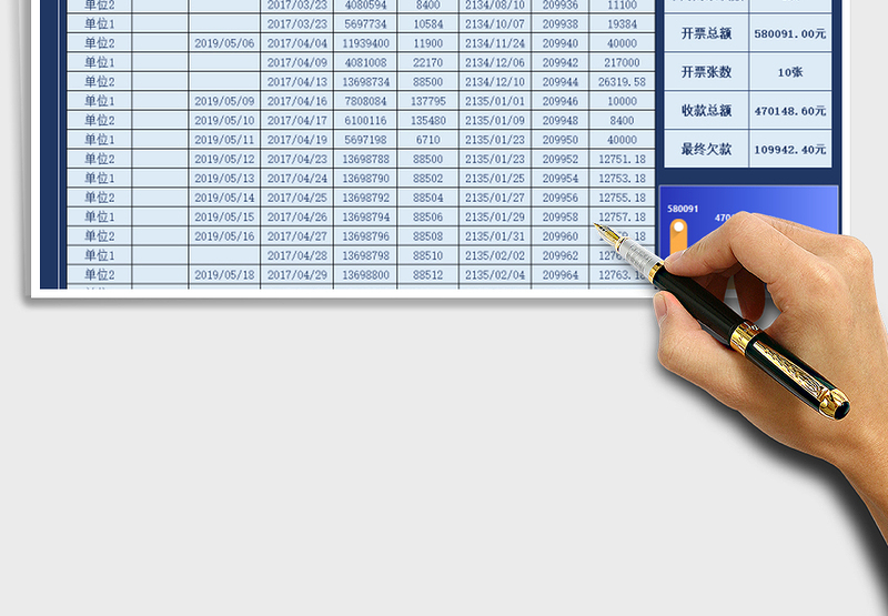 2025年发票往来账款表