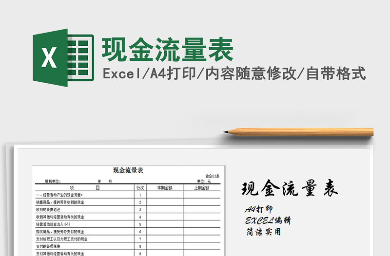 2025年现金流量表