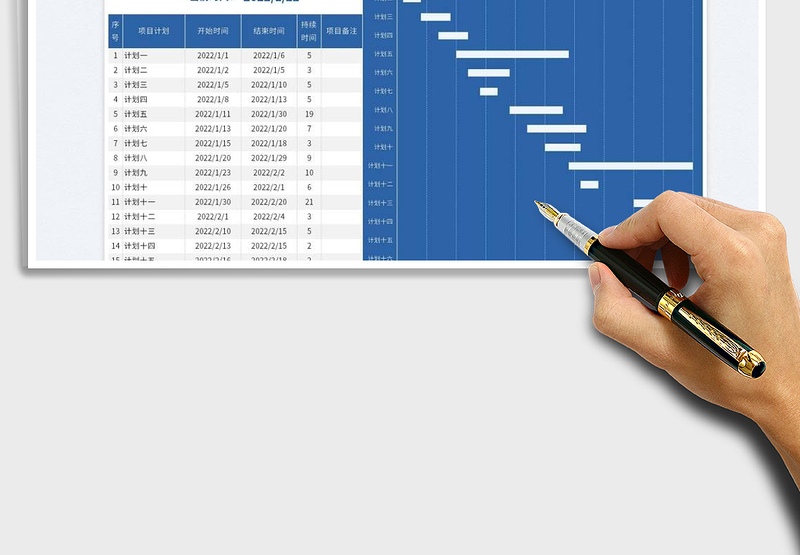 2025项目进度甘特图免费下载