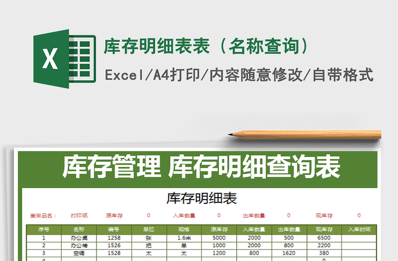 2025年库存明细表表（名称查询）