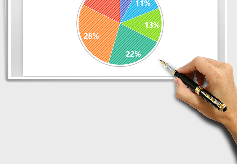 2025年糖果纸系列图表——饼形图免费下载