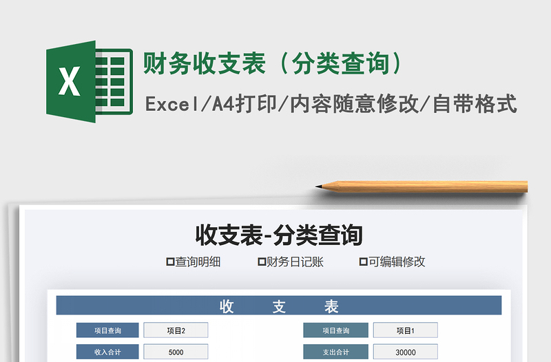 2025年财务收支表（分类查询）