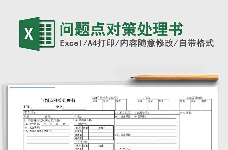 2025年问题点对策处理书