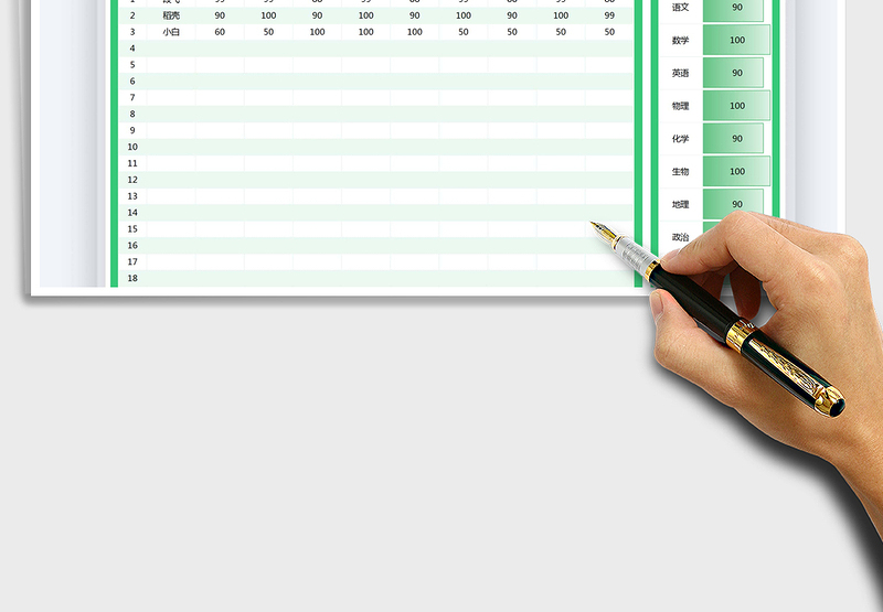 2025年学生成绩登记表
