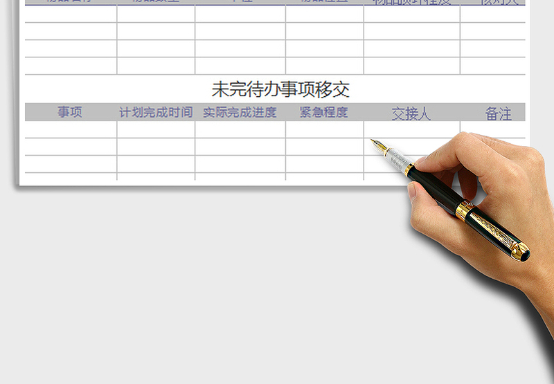 2025员工辞职移交物品明细表免费下载