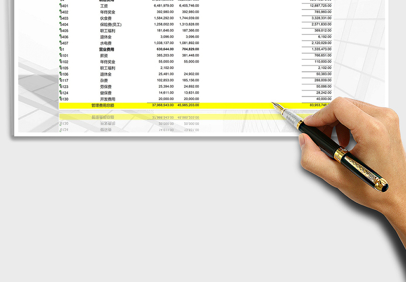 2025年费用统计表(月份比较)