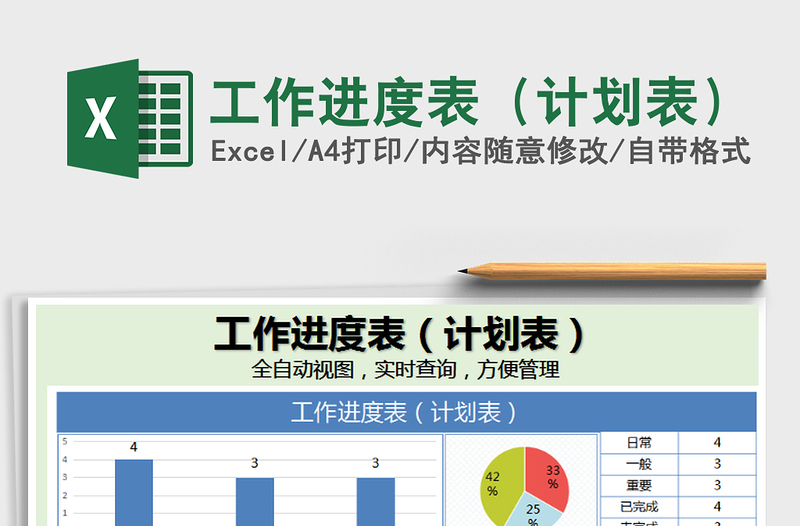 2025年工作进度表（计划表）