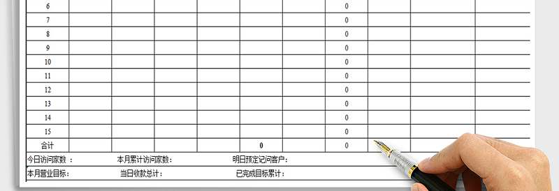 2025年销售日报表