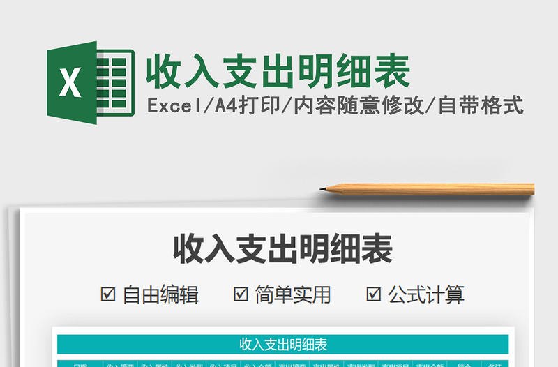 2025年收入支出明细表