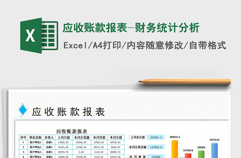 2025年应收账款报表-财务统计分析