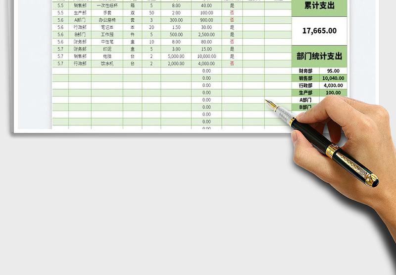 2025行政费用支出统计表免费下载