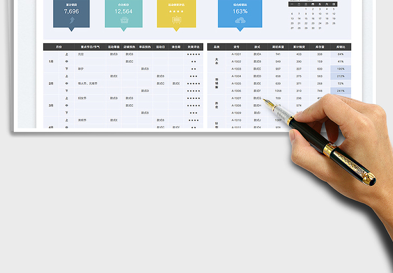 2025店铺上新计划表