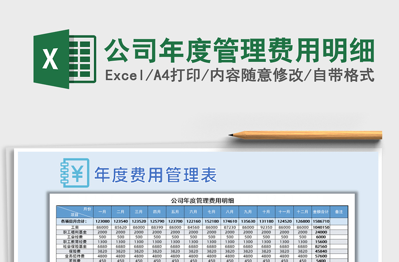 2025年公司年度管理费用明细