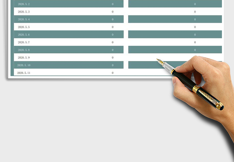 2025年财务记账表-自动统计查询表