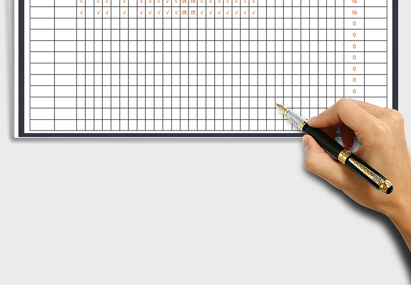 2025年考勤统计表（自动统计）