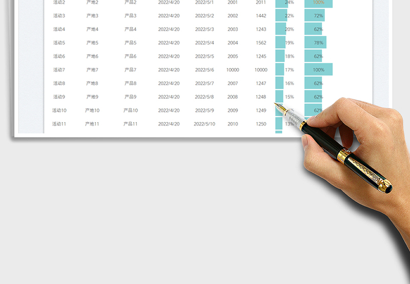 2025活动推进表免费下载