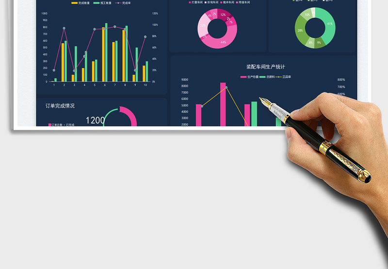 2025蓝玫色车间报工报表免费下载